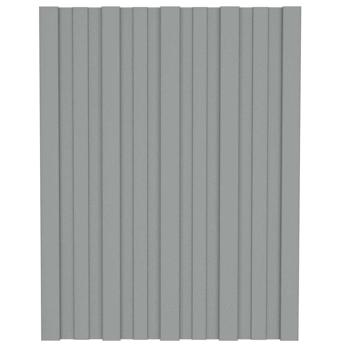 Tagpanel 12 stk. Grå 60 x 45 cm Galvaniseret stål