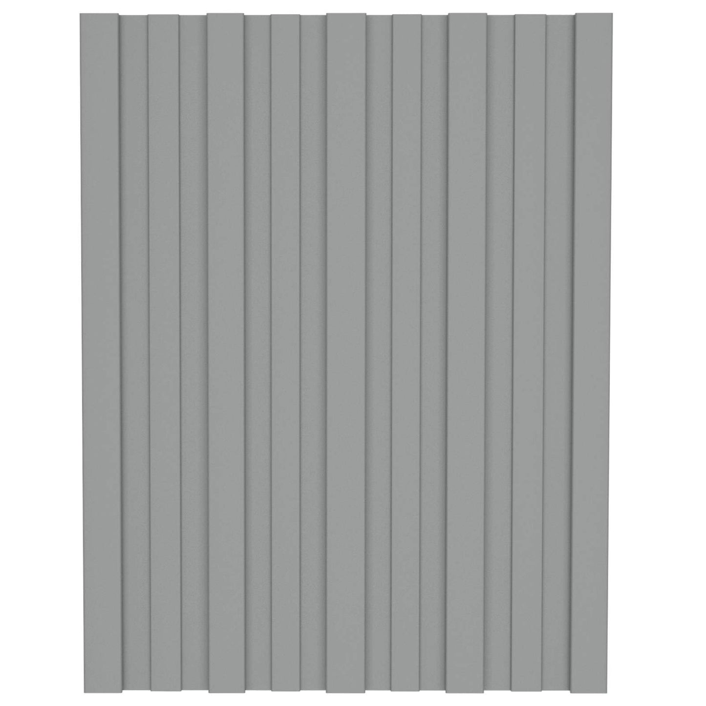 Tagpanel 36 stk. Grå 60 x 45 cm Galvaniseret stål