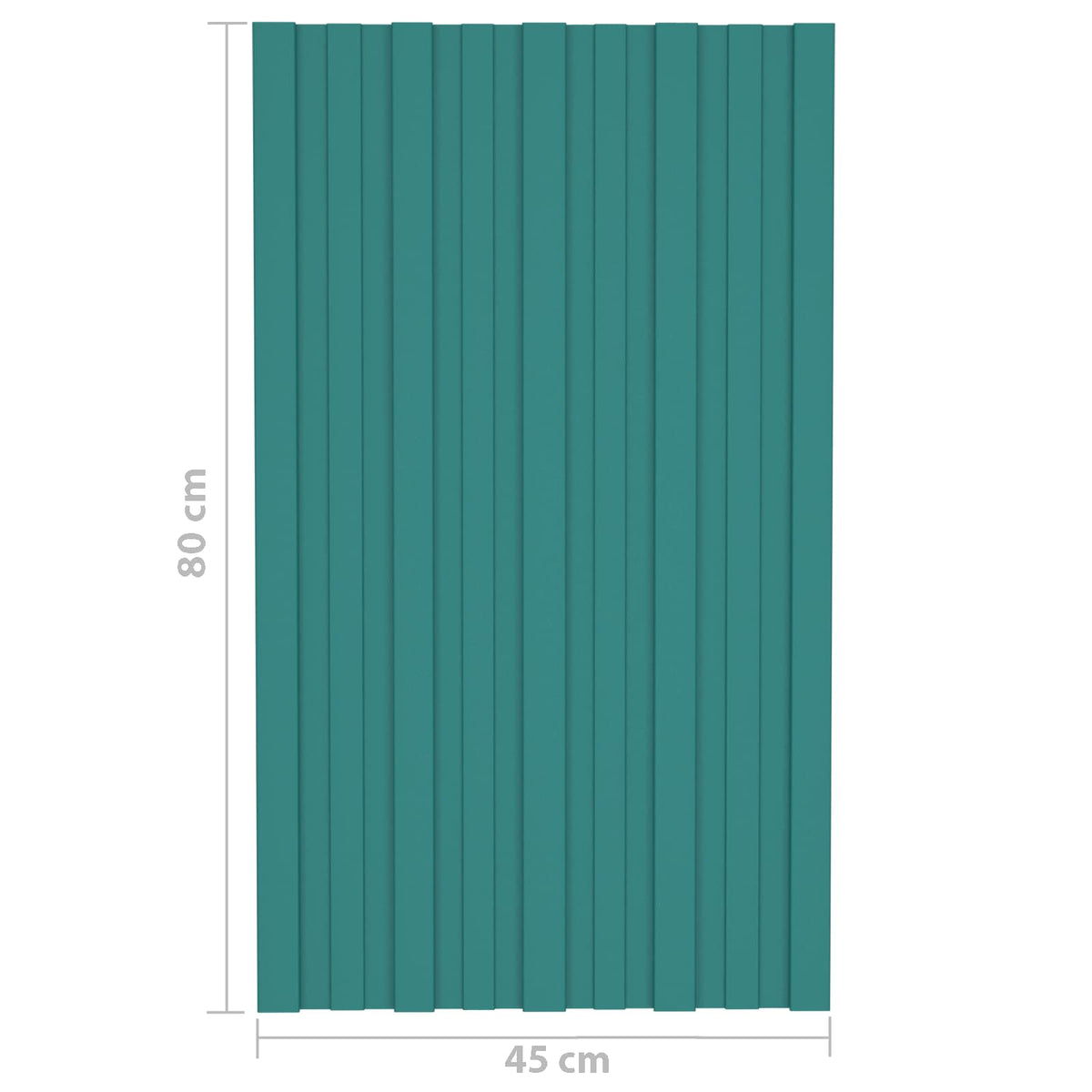 Tagpanel 36 stk. Grøn 80 x 45 cm Galvaniseret stål
