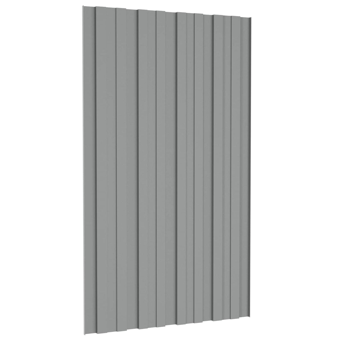 Tagpanel 12 stk. Grå 80 x 45 cm Galvaniseret stål