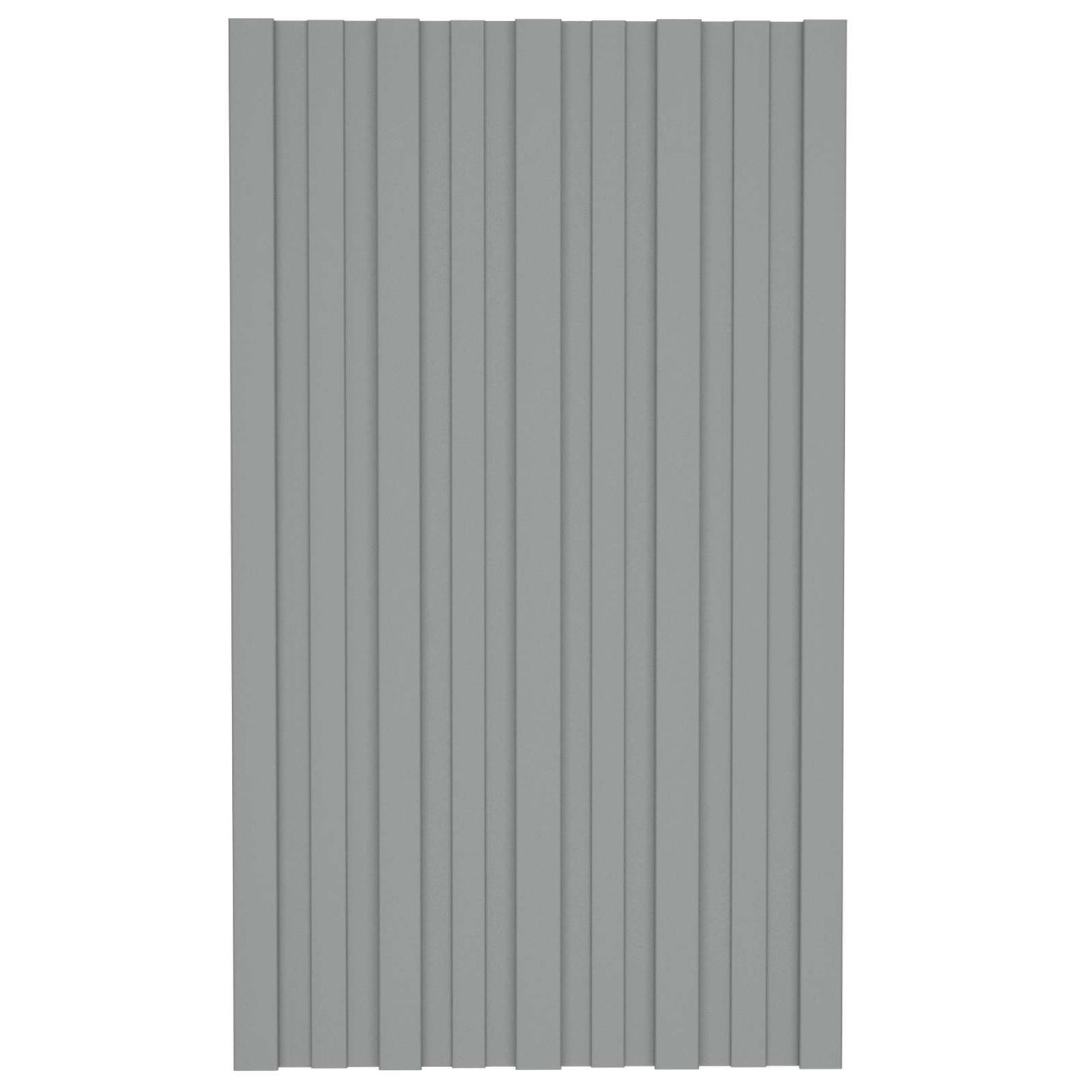 Tagpanel 12 stk. Grå 80 x 45 cm Galvaniseret stål
