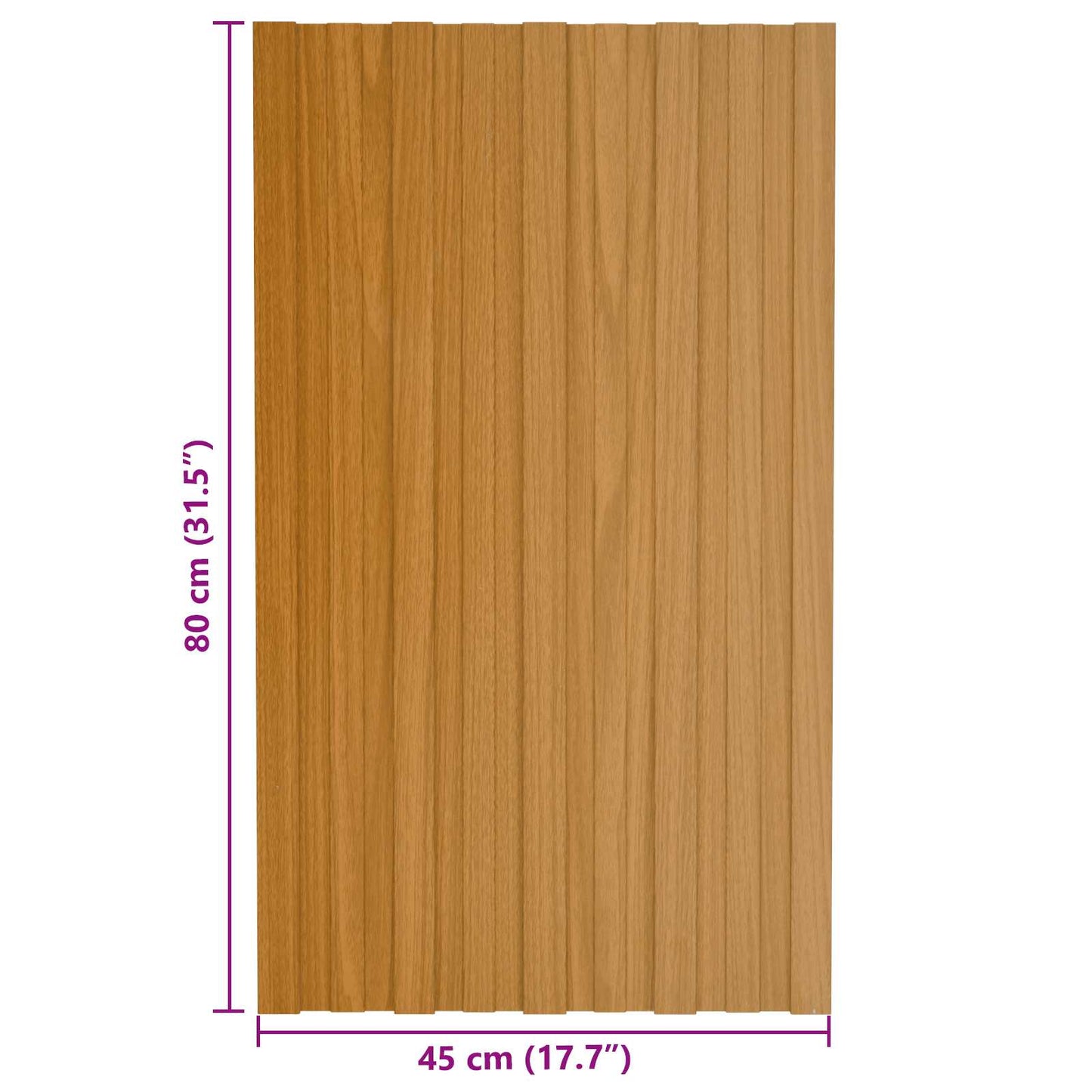 Tagpanel 36 stk. Naturfarvet 80 x 45 cm Galvaniseret stål