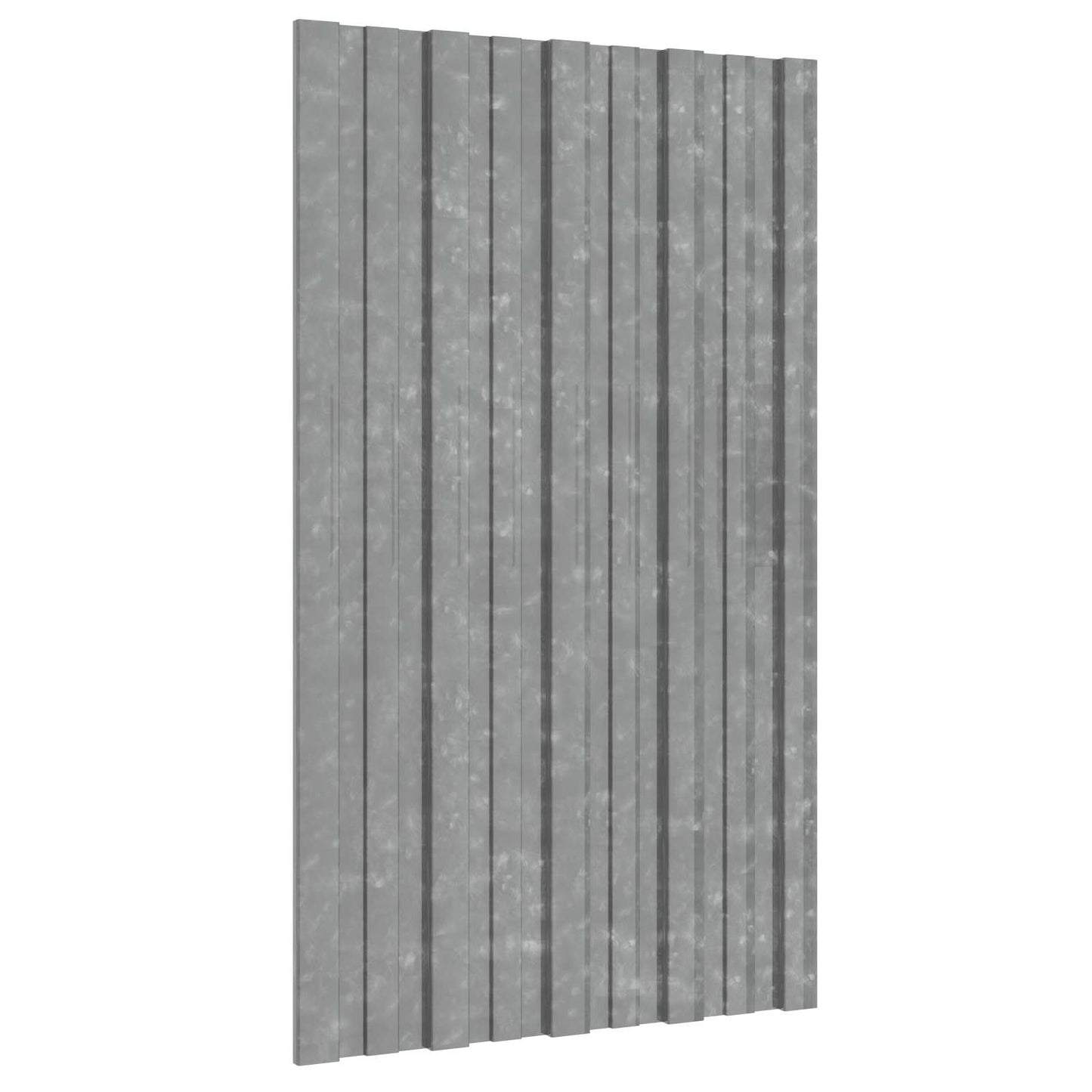 Tagpanel 12 stk. Sølv 80 x 45 cm Galvaniseret stål