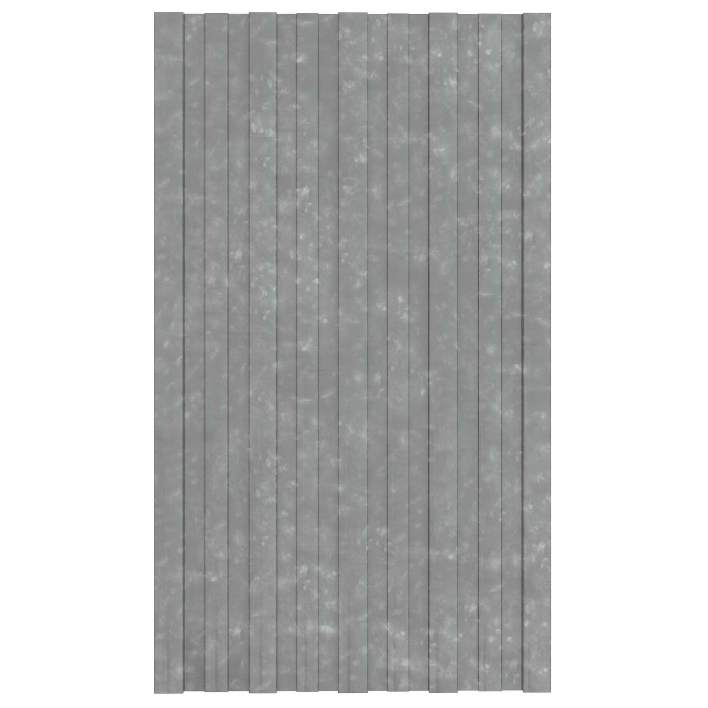 Tagpanel 12 stk. Sølv 80 x 45 cm Galvaniseret stål