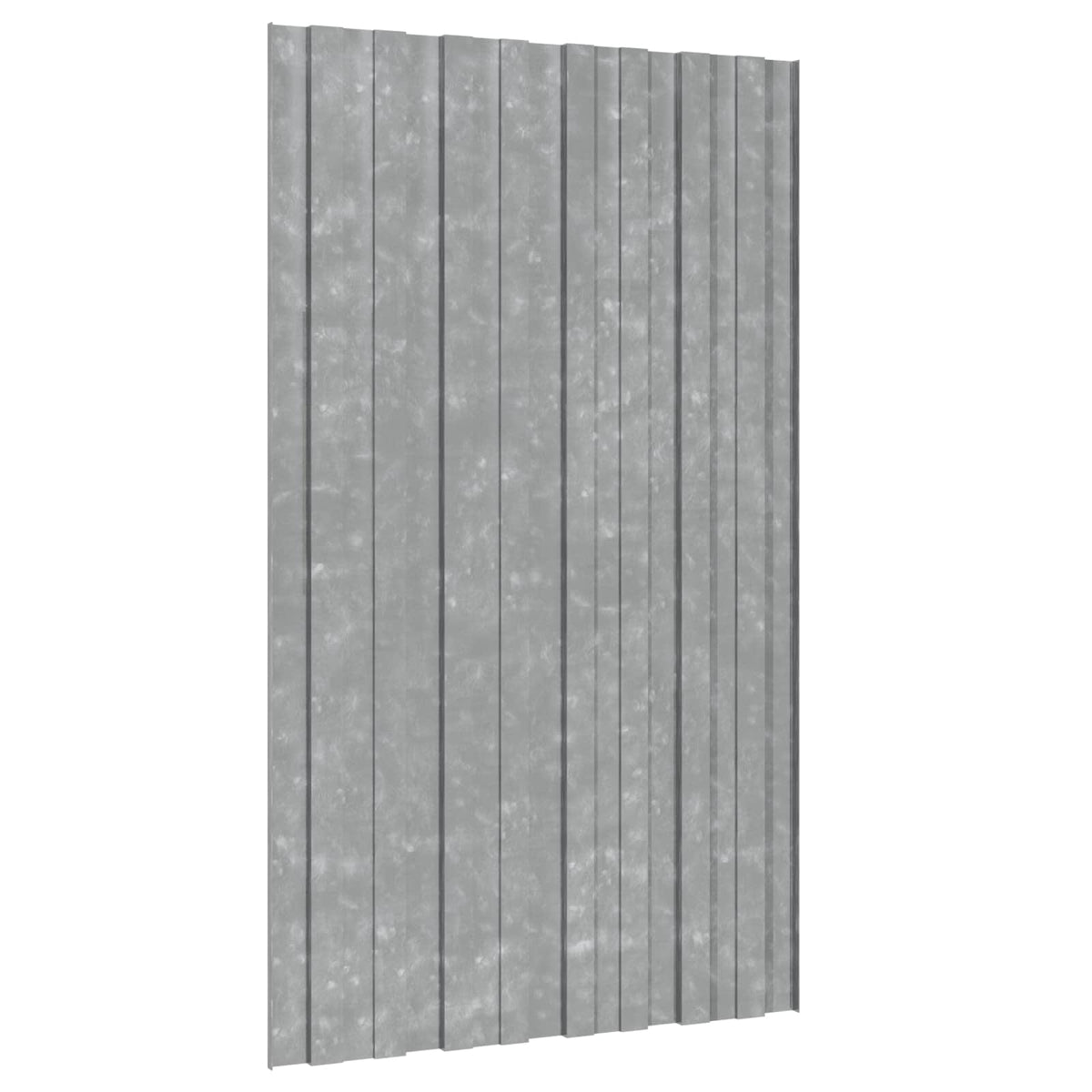 Tagpanel 36 stk. Sølv 80 x 45 cm Galvaniseret stål