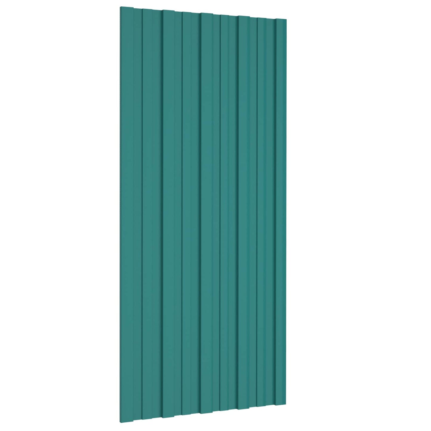 Tagpanel 12 stk. Grøn 100 x 45 cm Galvaniseret stål