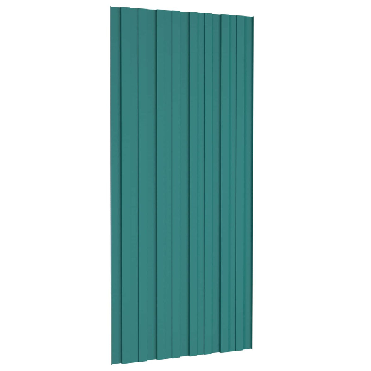 Tagpanel 12 stk. Grøn 100 x 45 cm Galvaniseret stål
