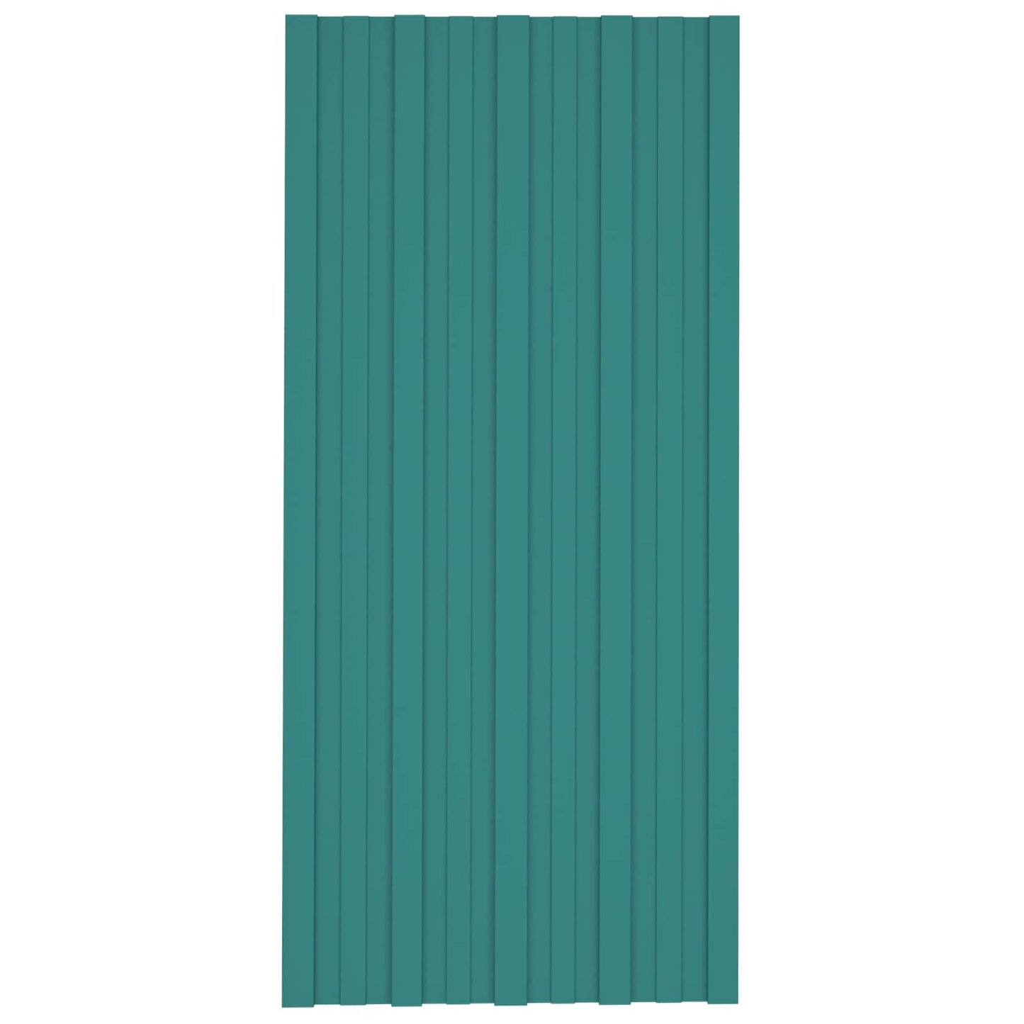 Tagpanel 12 stk. Grøn 100 x 45 cm Galvaniseret stål