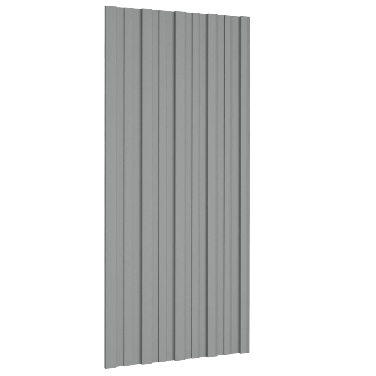 Tagpanel 12 stk. Grå 100 x 45 cm Galvaniseret stål