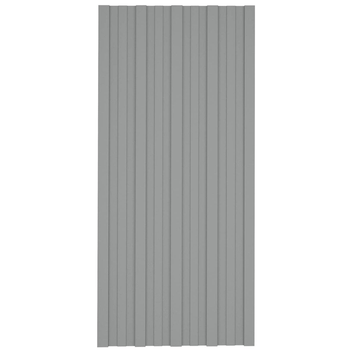 Tagpanel 12 stk. Grå 100 x 45 cm Galvaniseret stål
