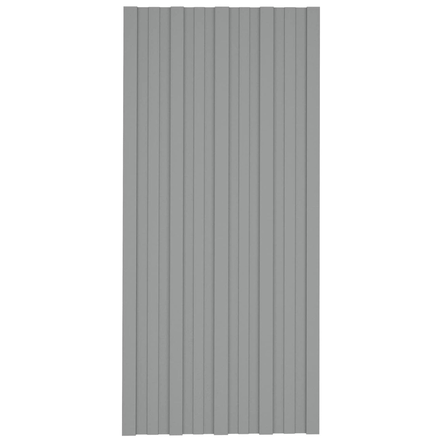 Tagpanel 36 stk. Grå 100 x 45 cm Galvaniseret stål