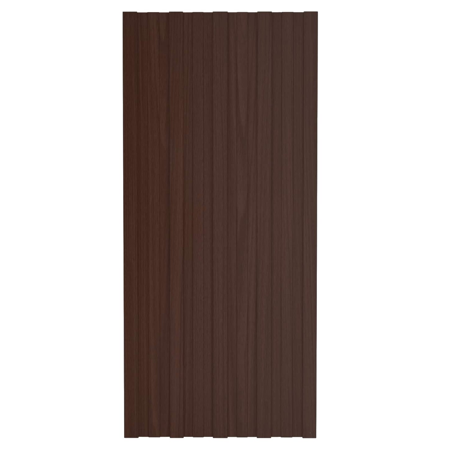 Tagpanel 12 stk. Brun 100 x 45 cm Galvaniseret stål