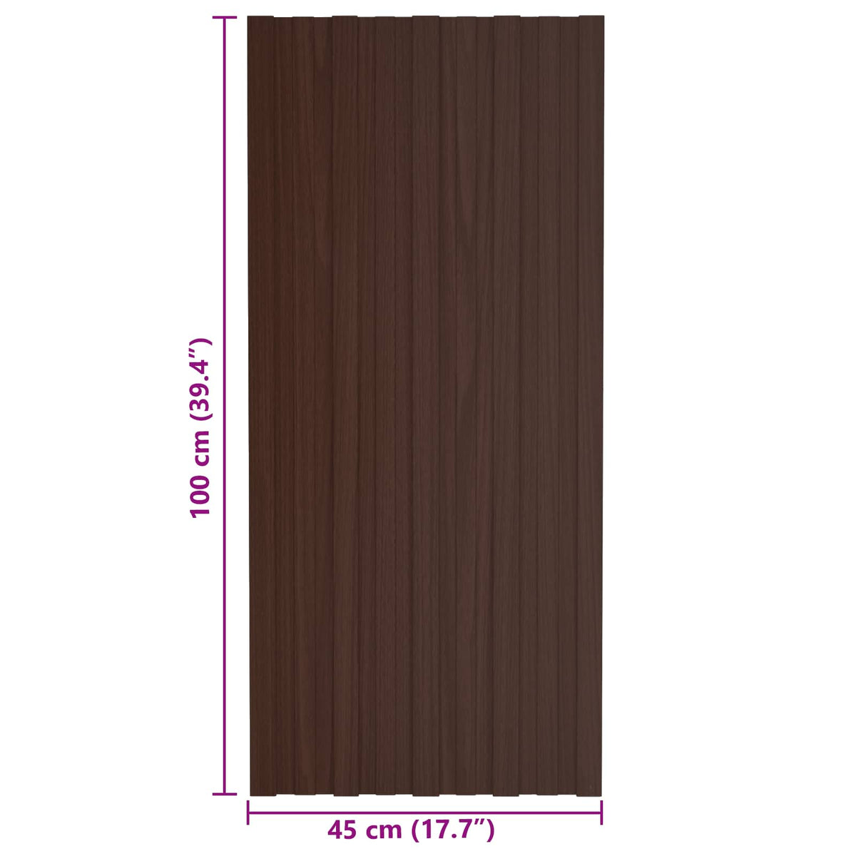 Tagpanel 36 stk. Brun 100 x 45 cm Galvaniseret stål