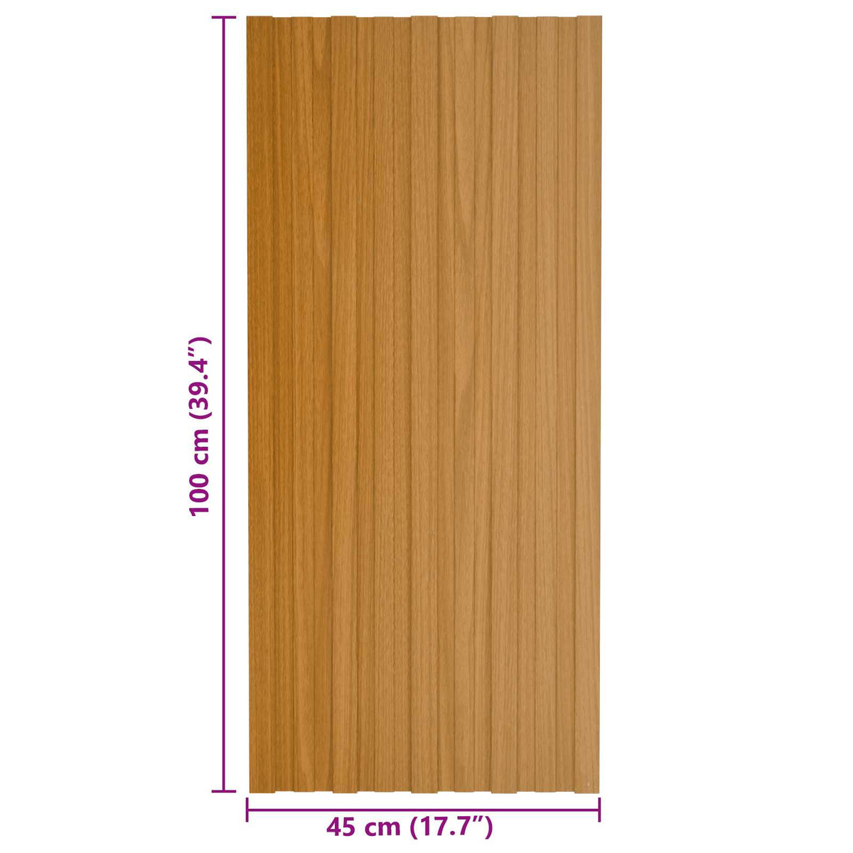 Tagpanel 36 stk. Naturfarvet 100 x 45 cm Galvaniseret stål
