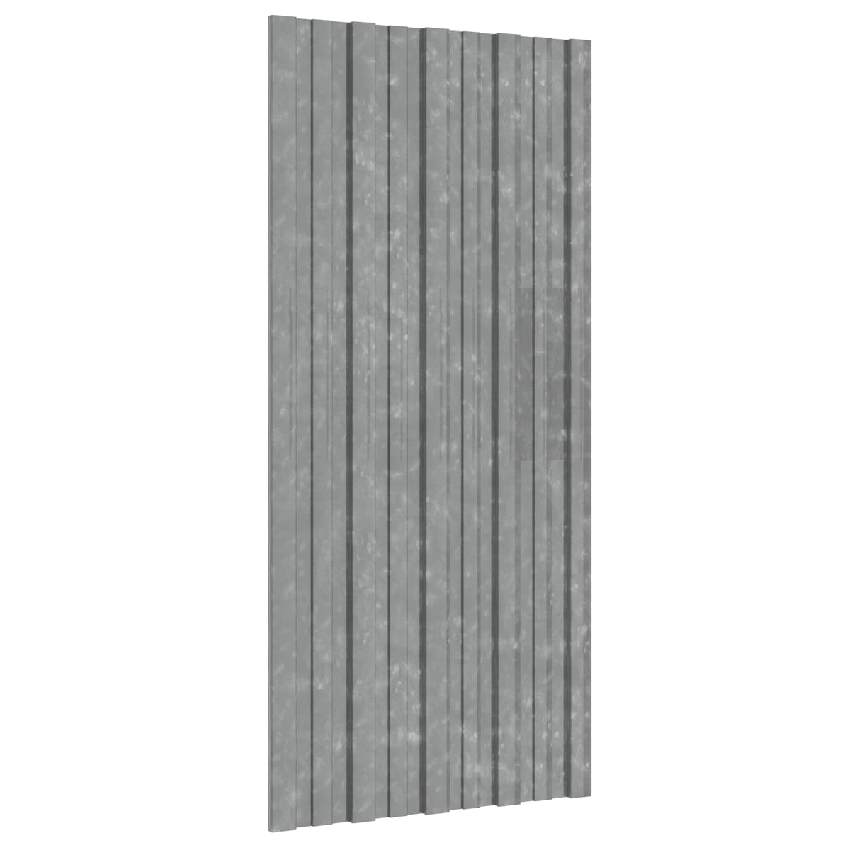 Tagpanel 12 stk. Sølv 100 x 45 cm Galvaniseret stål