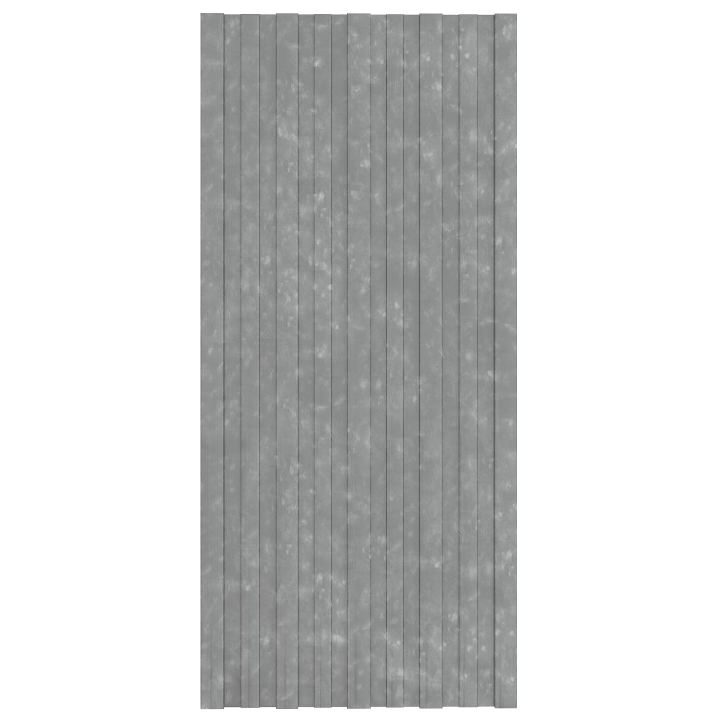 Tagpanel 12 stk. Sølv 100 x 45 cm Galvaniseret stål