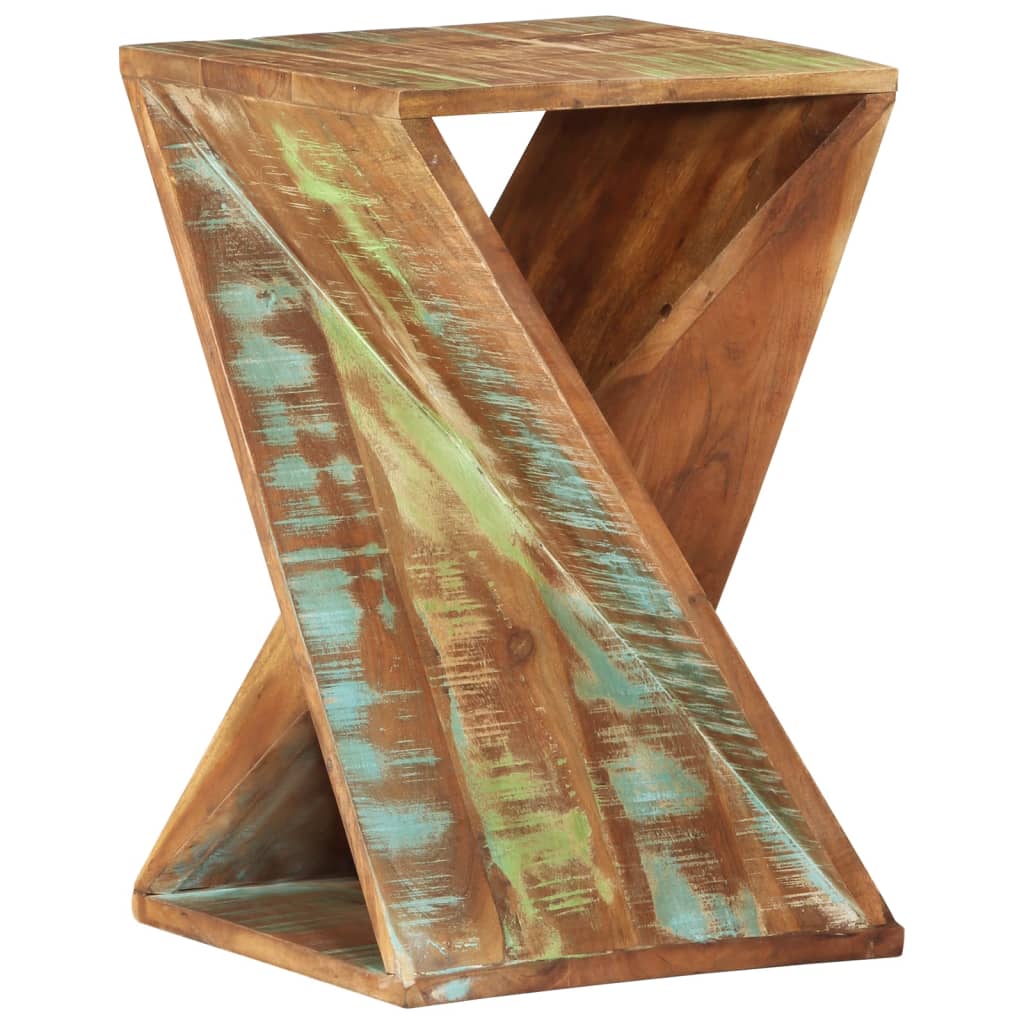 sidebord 35x35x55 cm massivt genbrugstræ
