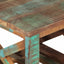 sidebord med hjul 40x40x42 cm massivt genbrugstræ
