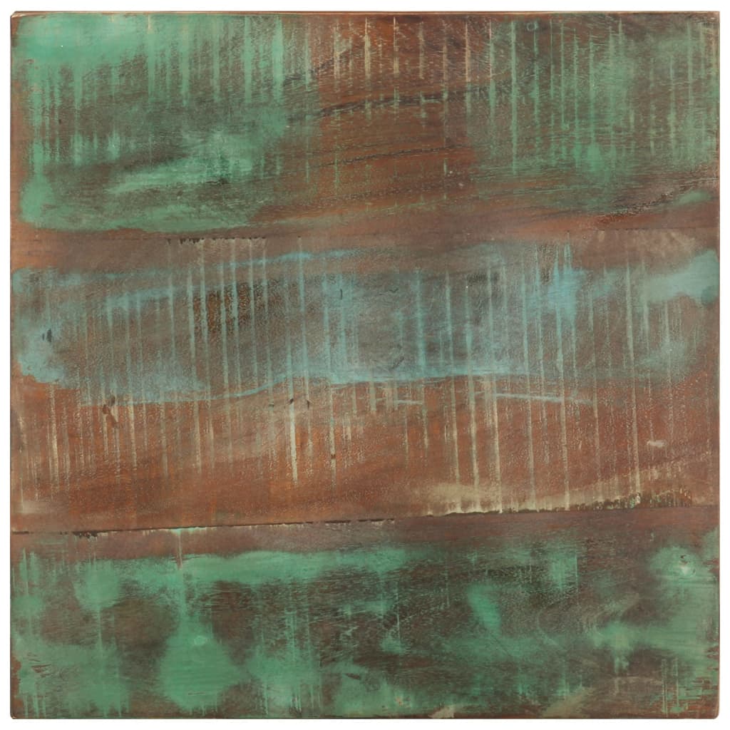sidebord med hjul 40x40x42 cm massivt genbrugstræ
