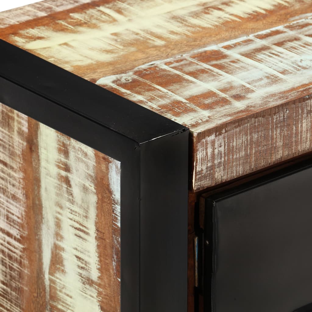 tv-bord 120x30x40 cm massivt genbrugstræ