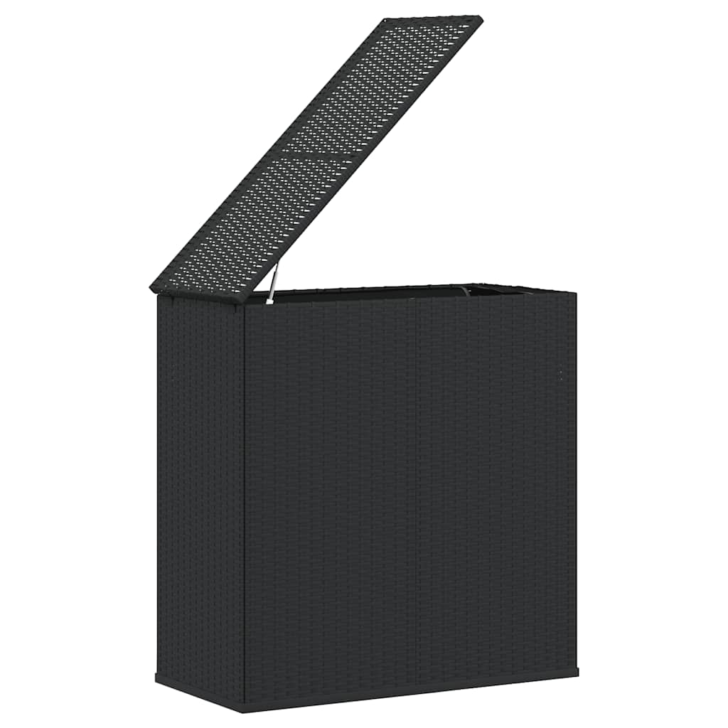 hyndeboks 100x49x103,5 cm polyrattan sort