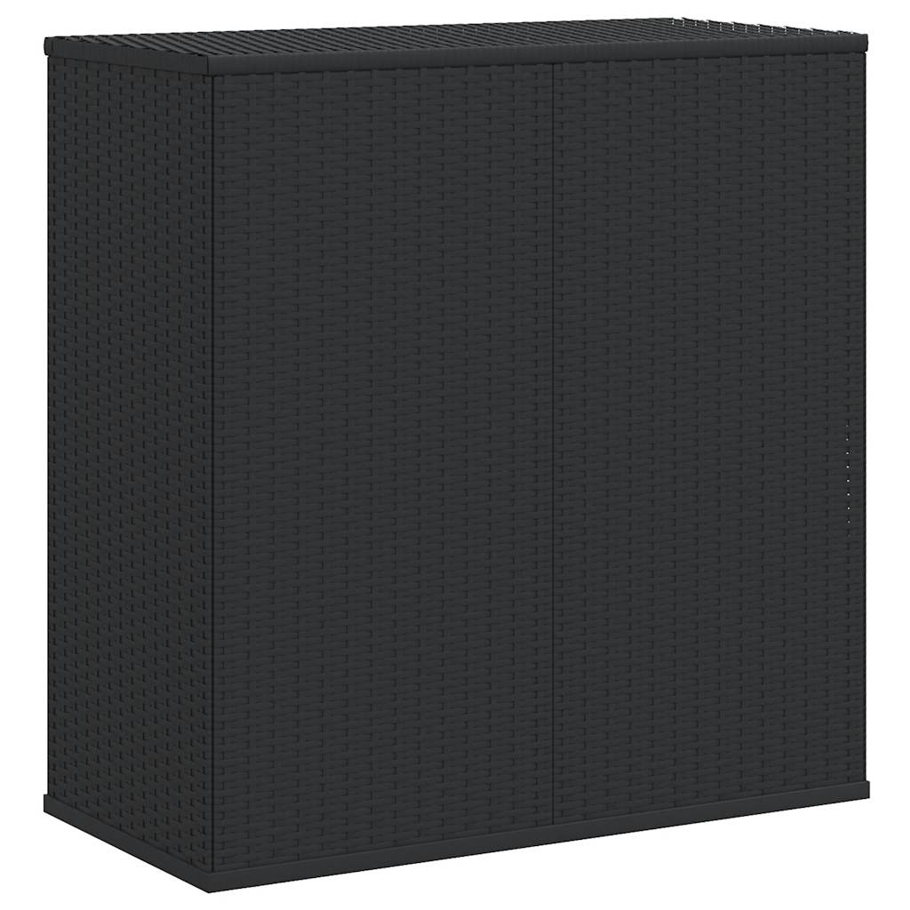 hyndeboks 100x49x103,5 cm polyrattan sort