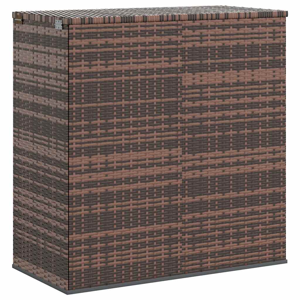 hyndeboks 100x49x103,5 cm polyrattan brun