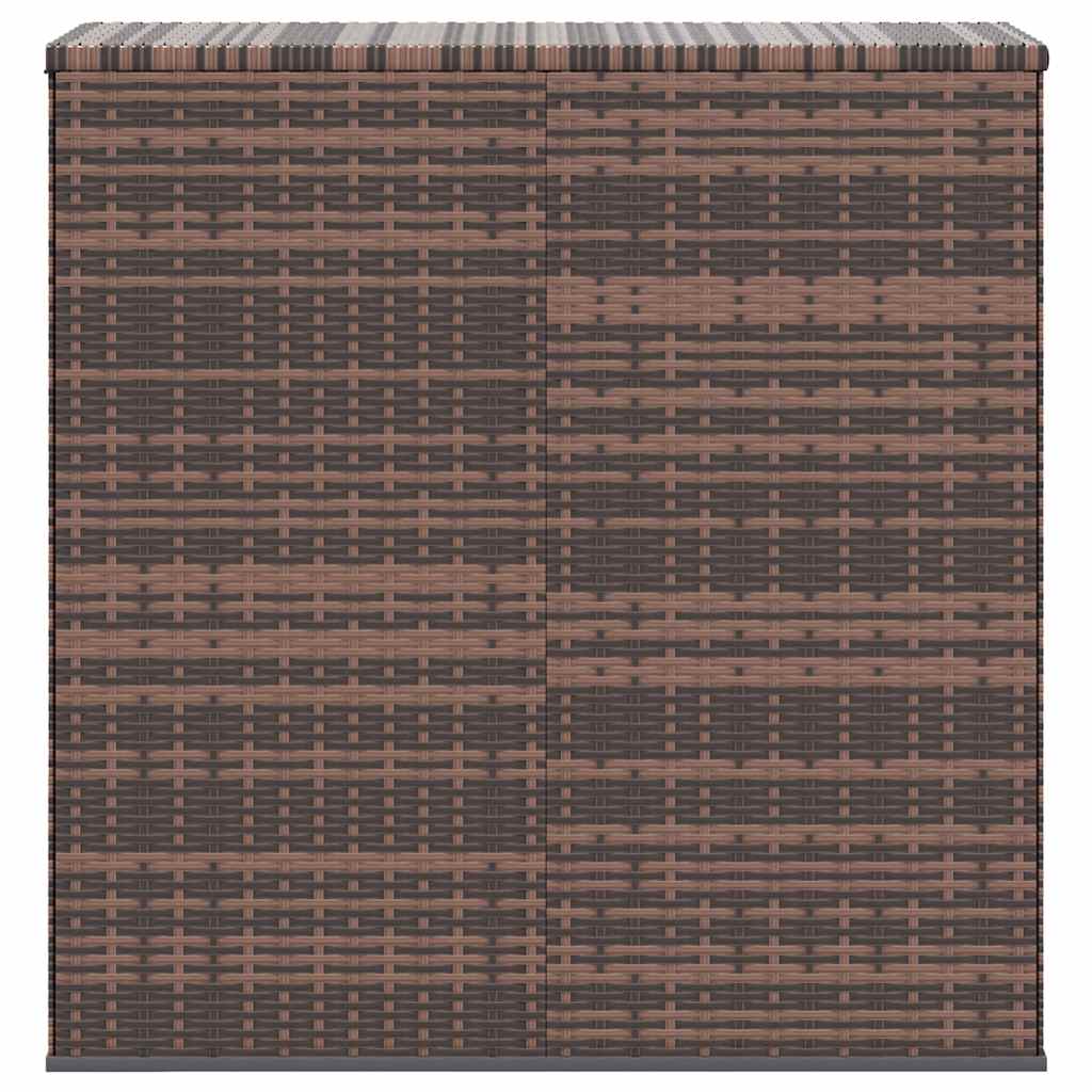 hyndeboks 100x49x103,5 cm polyrattan brun
