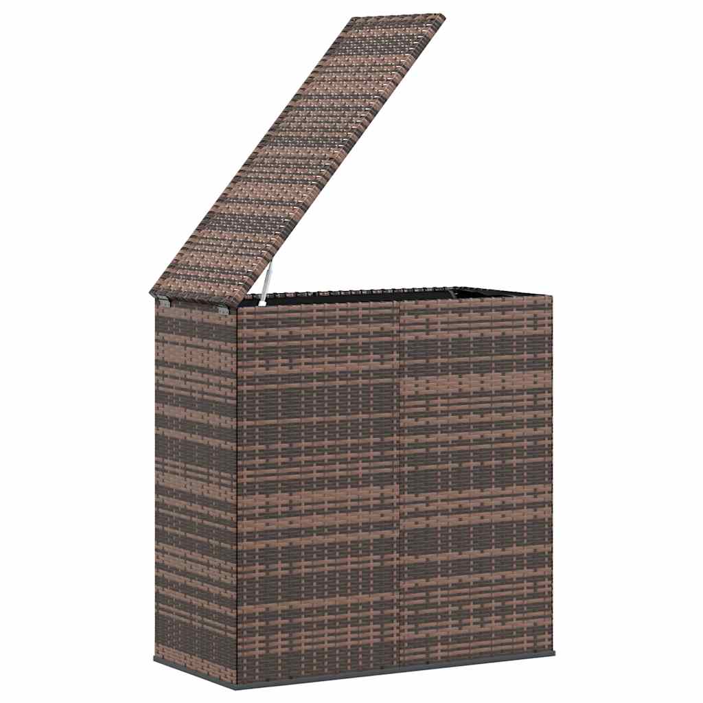 hyndeboks 100x49x103,5 cm polyrattan brun