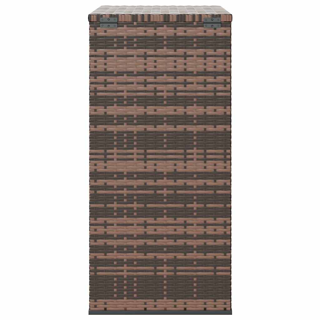 hyndeboks 100x49x103,5 cm polyrattan brun