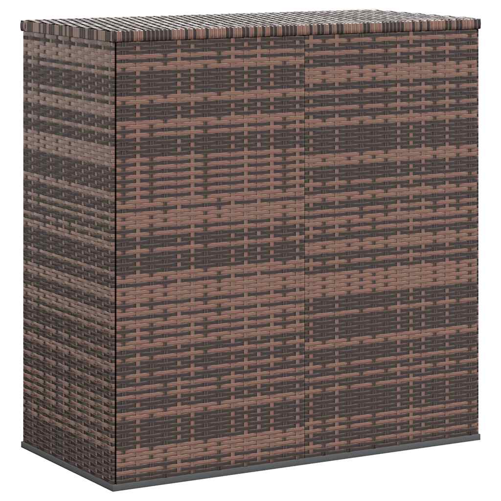 hyndeboks 100x49x103,5 cm polyrattan brun