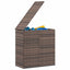 hyndeboks 100x49x103,5 cm polyrattan brun