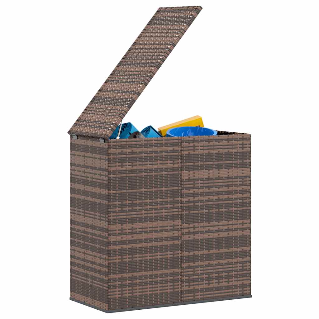 hyndeboks 100x49x103,5 cm polyrattan brun