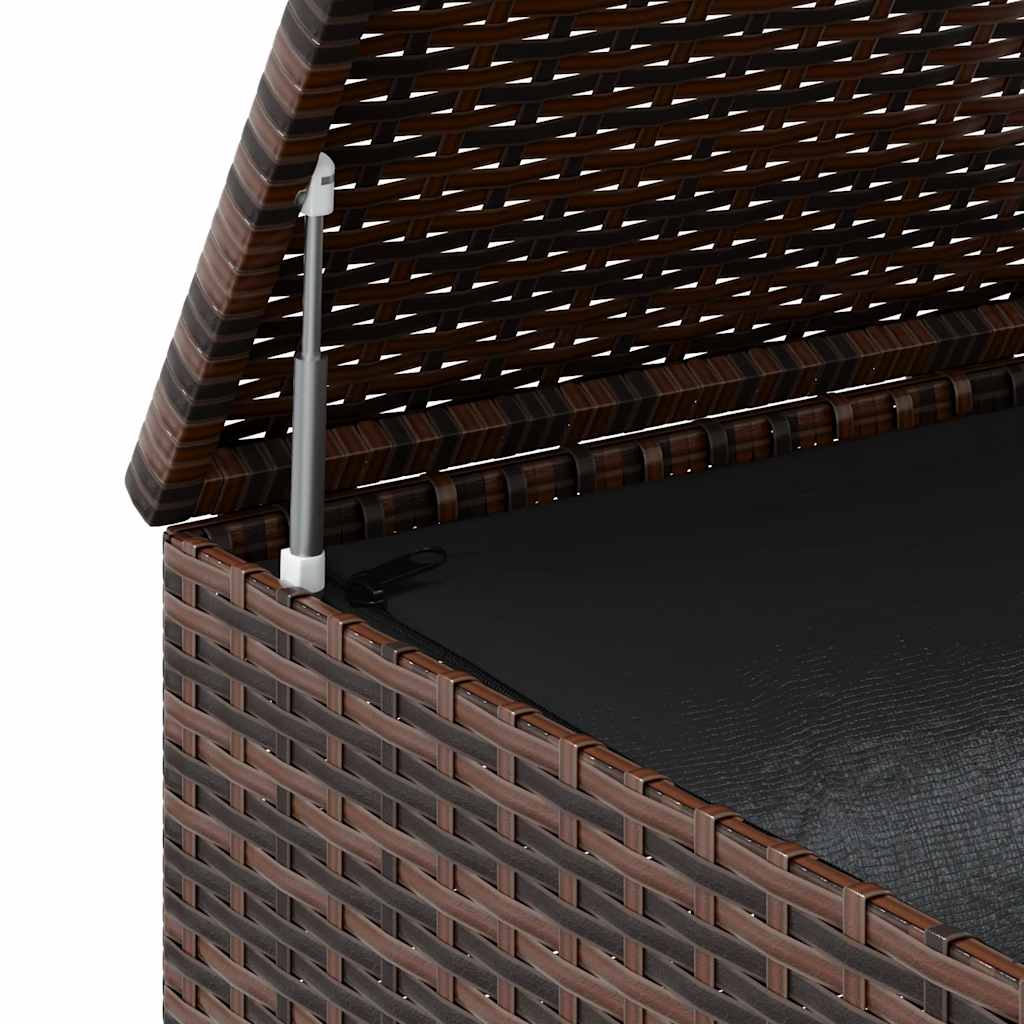 hyndeboks 100x49x103,5 cm polyrattan brun