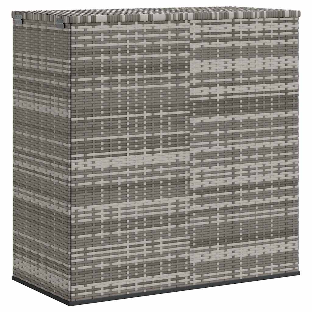 hyndeboks 100x49x103,5 cm polyrattan grå