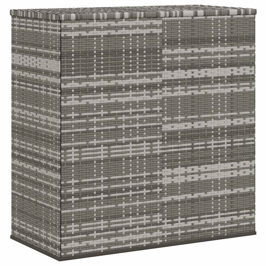 hyndeboks 100x49x103,5 cm polyrattan grå