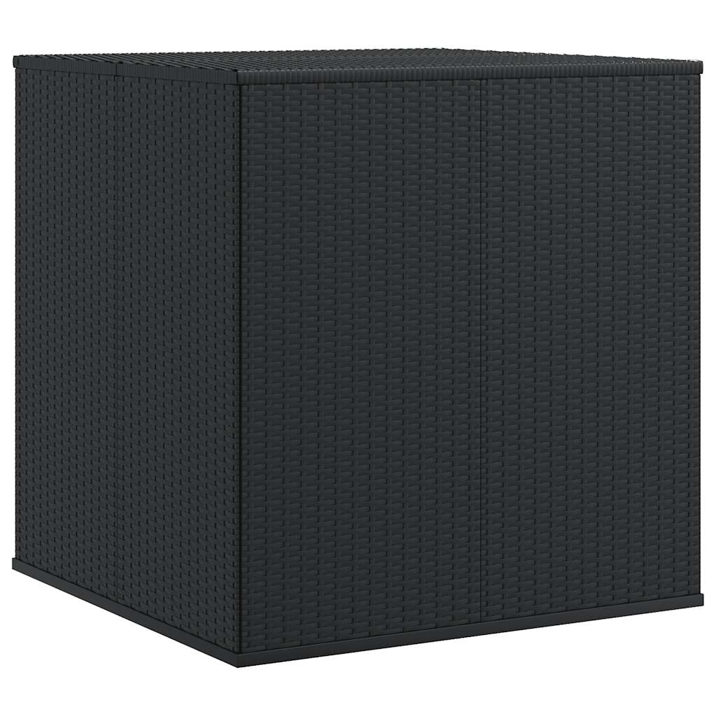 hyndeboks 100x97,5x104 cm polyrattan sort