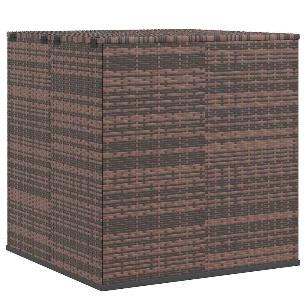 hyndeboks 100x97,5x104 cm polyrattan brun