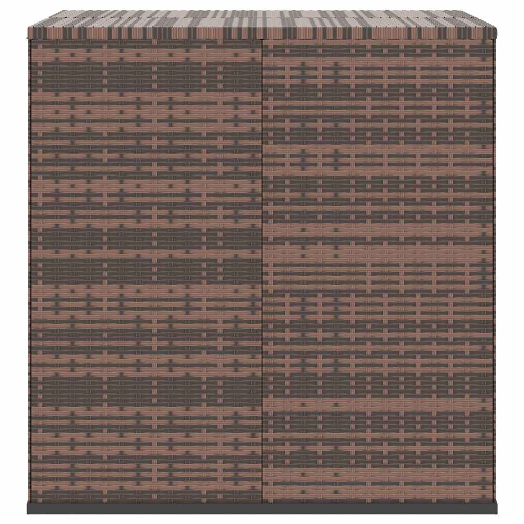 hyndeboks 100x97,5x104 cm polyrattan brun