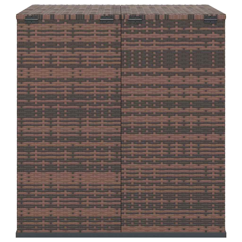 hyndeboks 100x97,5x104 cm polyrattan brun