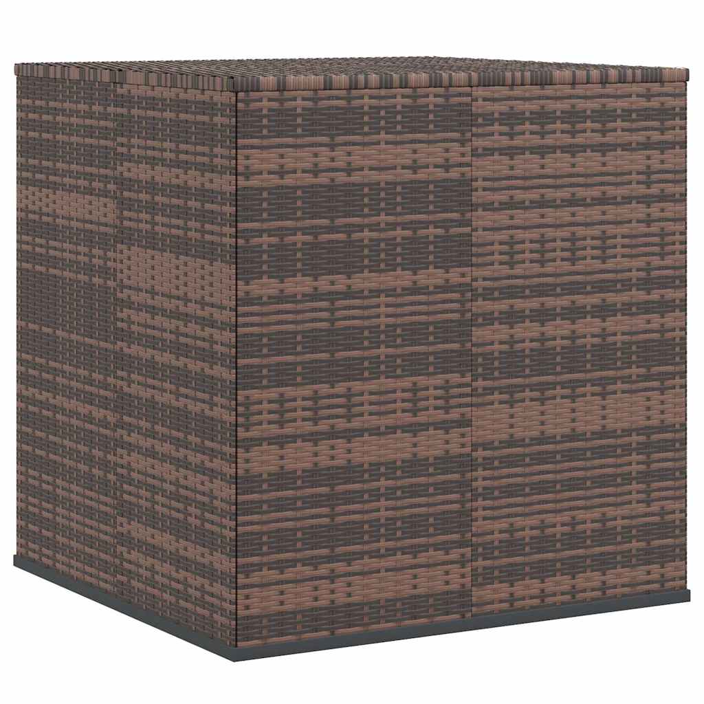 hyndeboks 100x97,5x104 cm polyrattan brun