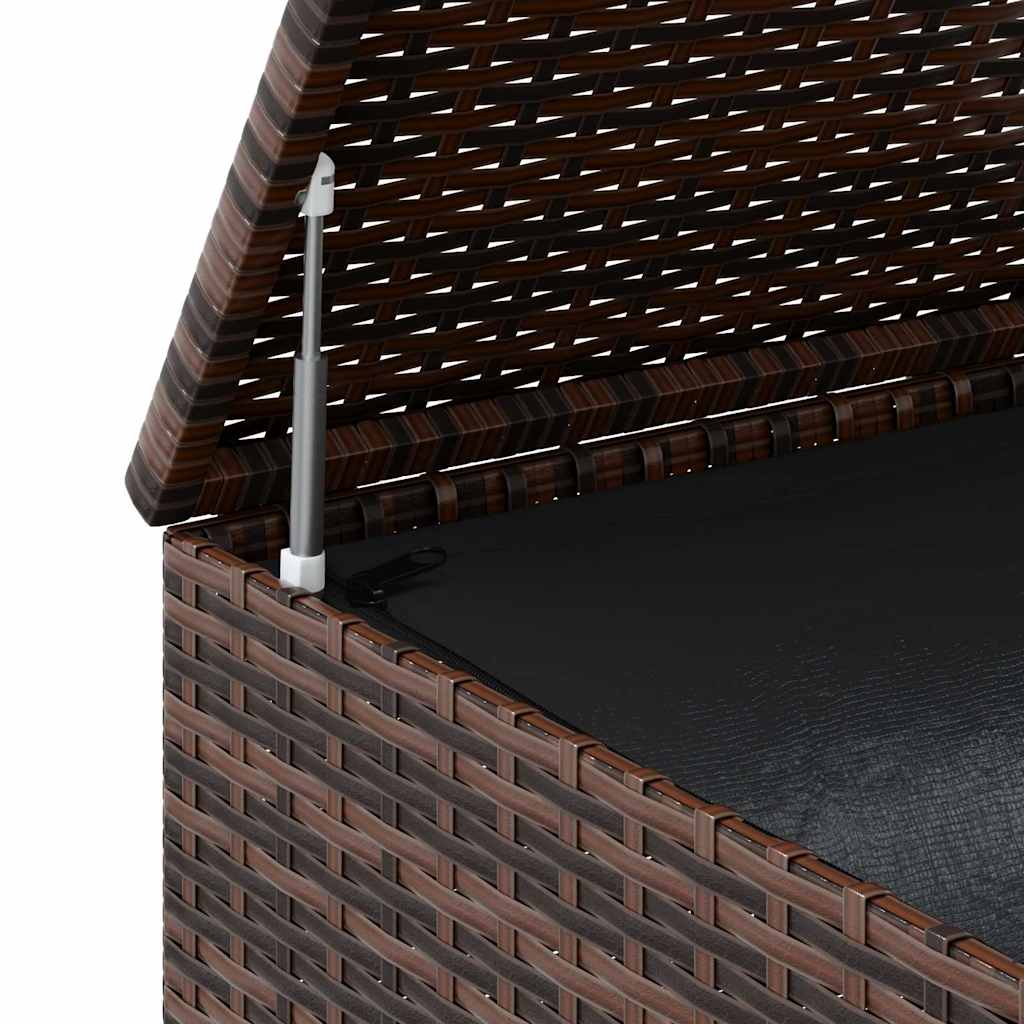 hyndeboks 100x97,5x104 cm polyrattan brun