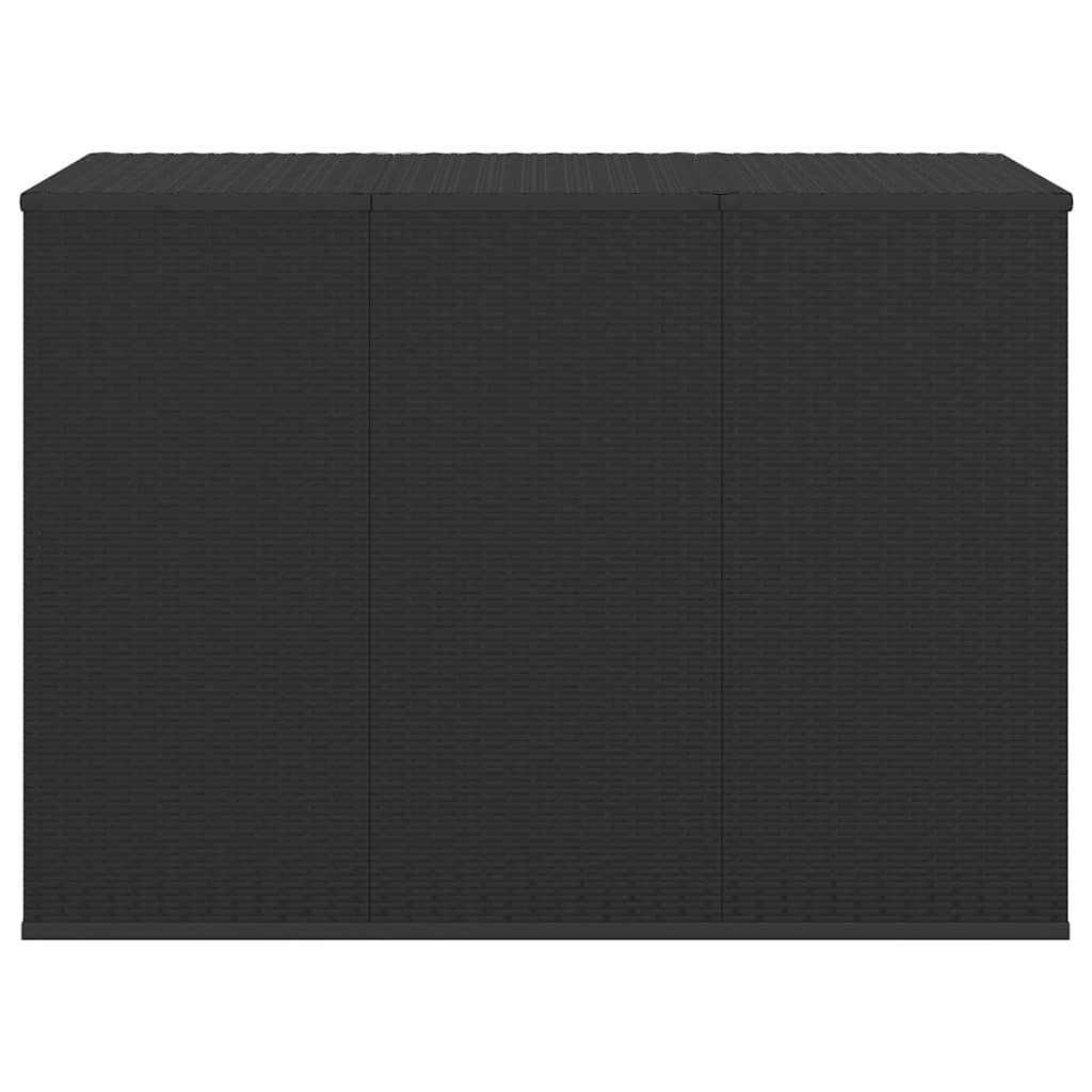 hyndeboks 145x100x103 cm polyrattan sort