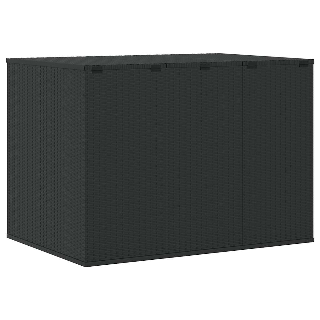 hyndeboks 145x100x103 cm polyrattan sort