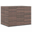 hyndeboks 145x100x103 cm polyrattan brun