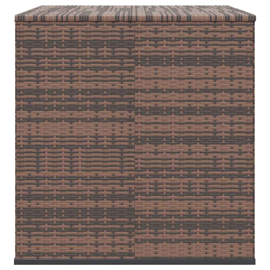 hyndeboks 145x100x103 cm polyrattan brun