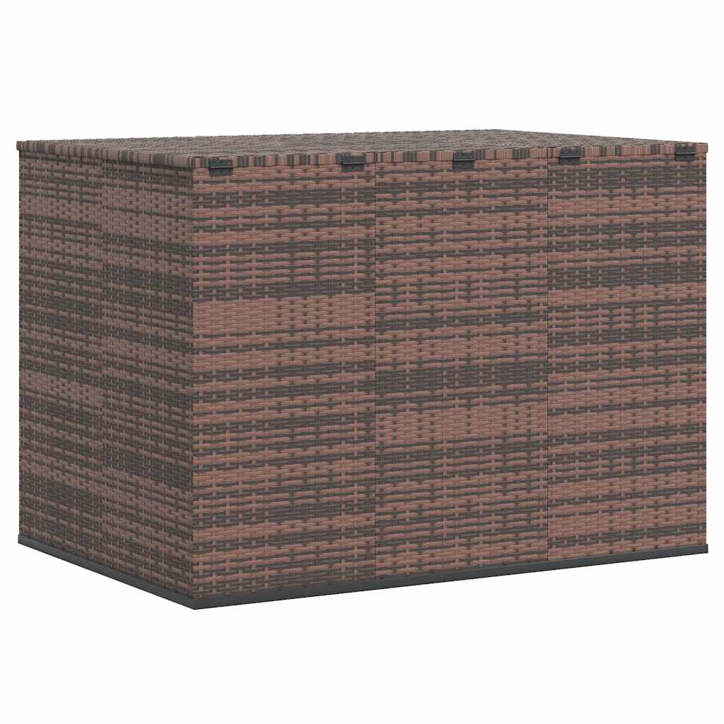 hyndeboks 145x100x103 cm polyrattan brun