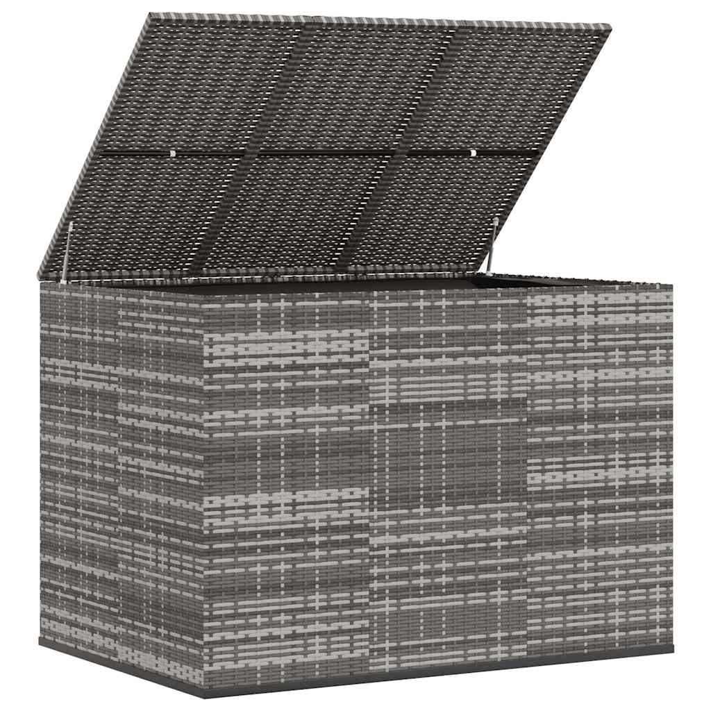 hyndeboks 145x100x103 cm polyrattan grå