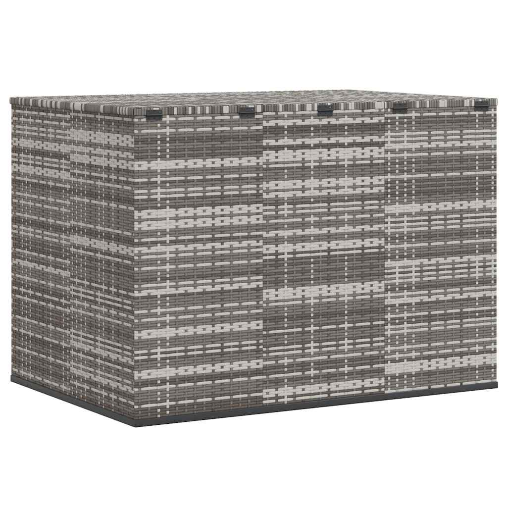 hyndeboks 145x100x103 cm polyrattan grå