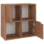 bogreol 60x27,5x59,5 cm konstrueret træ brun eg